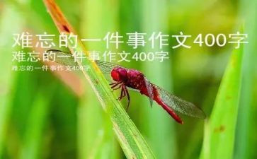 难忘的一件事作文350字模板6篇