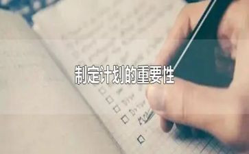 制定工作计划总结7篇