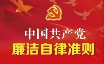 廉政准则心得体会7篇